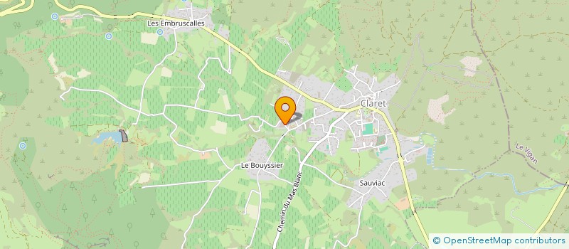 localisation de l'entreprise SOCIETE OMICRON UN à CLARET