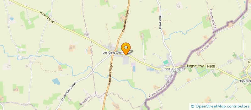 localisation de l'entreprise SOCIETE OMNISPORT LOISIRS D'OOST CAPPEL  OOST-CAPPEL