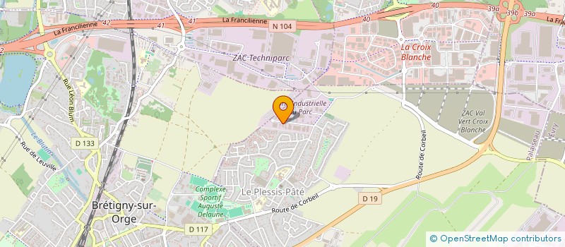 localisation de l'entreprise SOCIETE OPERATIONNELLE DE GENIE ELECTRIQUE ET THERMIQUE SOGETH à LE PLESSIS-PATE