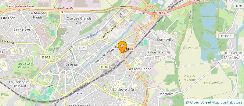 localisation de l'entreprise SOCIETE OPHTALMOLOGIQUE LAPLACE à DREUX