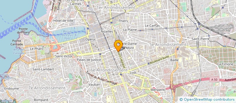 localisation de l'entreprise SOCIETE OPTIMAL RECOUVREMENT FRANCE à MARSEILLE