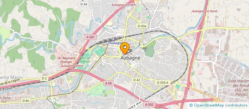 localisation de l'entreprise SOCIETE ORANAISE ALI  AUBAGNE