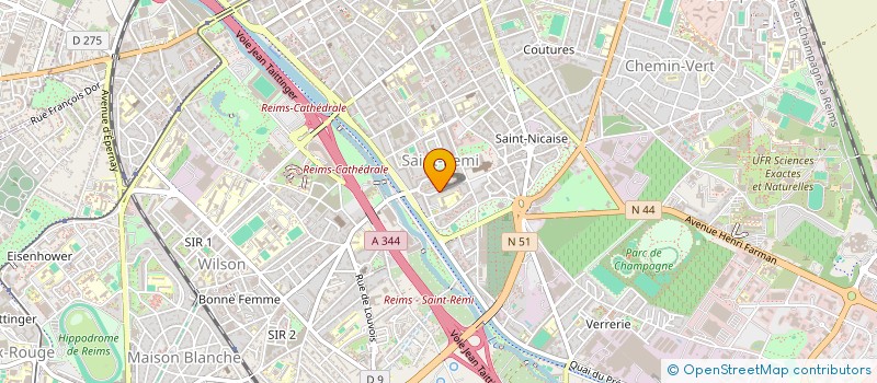 localisation de l'entreprise SOCIETE ORCA CHAMPAGNE BOURGOGNE à REIMS