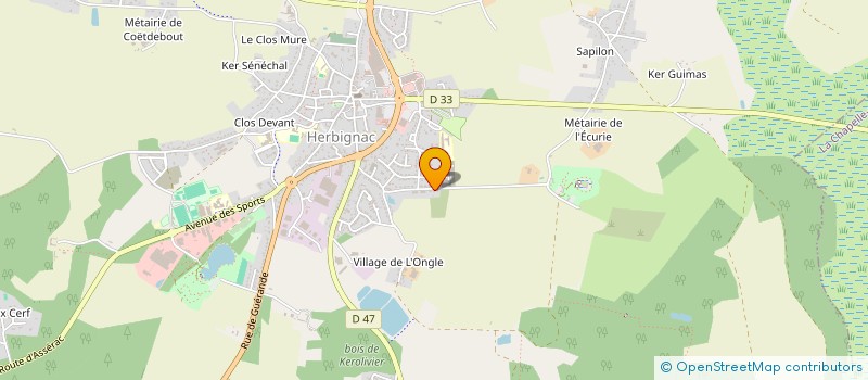 localisation de l'entreprise SOCIETE OSCAR à HERBIGNAC