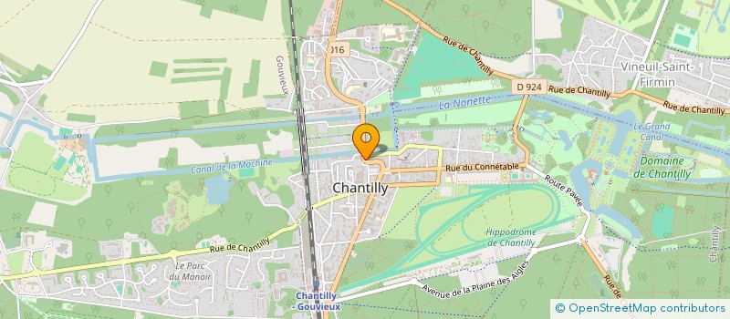 localisation de l'entreprise SOCIETE OTO.PRO.TEC. à CHANTILLY