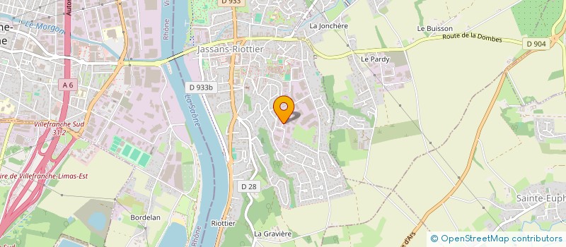 localisation de l'entreprise SOCIETE OUATISOL  JASSANS-RIOTTIER