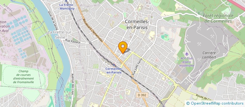 localisation de l'entreprise SOCIETE OUEST BAZAR à CORMEILLES-EN-PARISIS