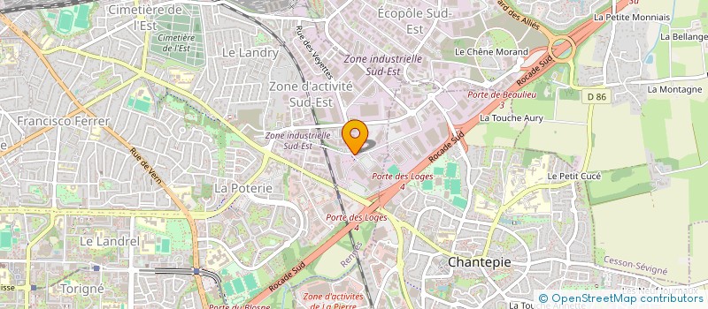 localisation de l'entreprise SOCIETE OUEST FRANCE à RENNES