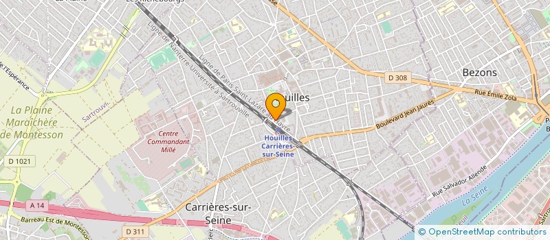 localisation de l'entreprise SOCIETE OUEST HABITAT à HOUILLES