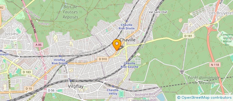 localisation de l'entreprise SOCIETE OUEST PLOMBERIE à CHAVILLE