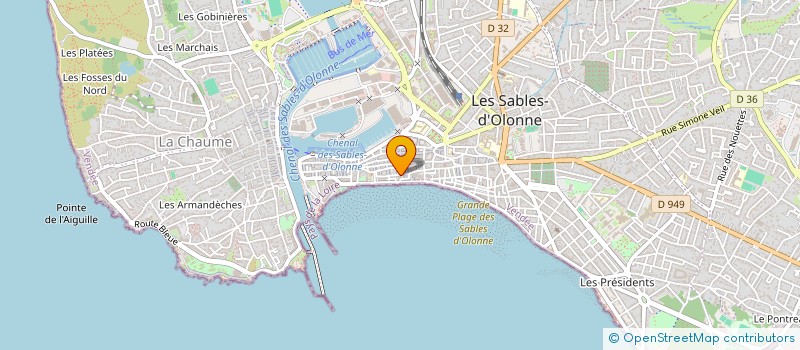 localisation de l'entreprise SOCIETE OUKARIAH à LES SABLES D'OLONNE