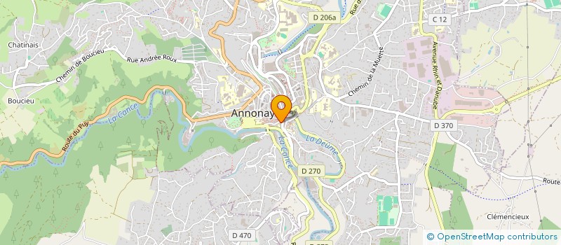 localisation de l'entreprise SOCIETE OUM à ANNONAY