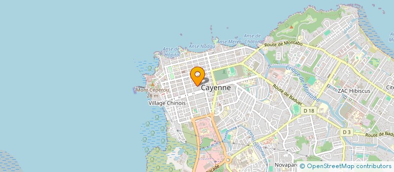 localisation de l'entreprise SOCIETE OUROMINAS  CAYENNE