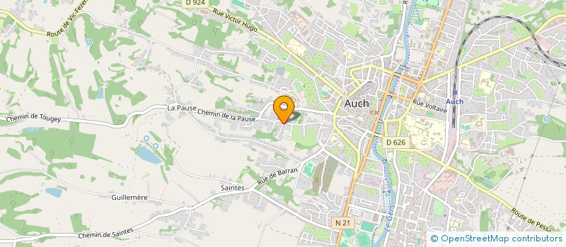 localisation de l'entreprise SOCIETE OUSTAOU  AUCH