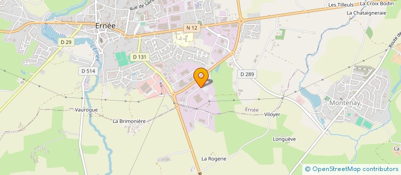 localisation de l'entreprise SOCIETE OUTILLAGE MECANIQUE DE PRECISION à ERNEE