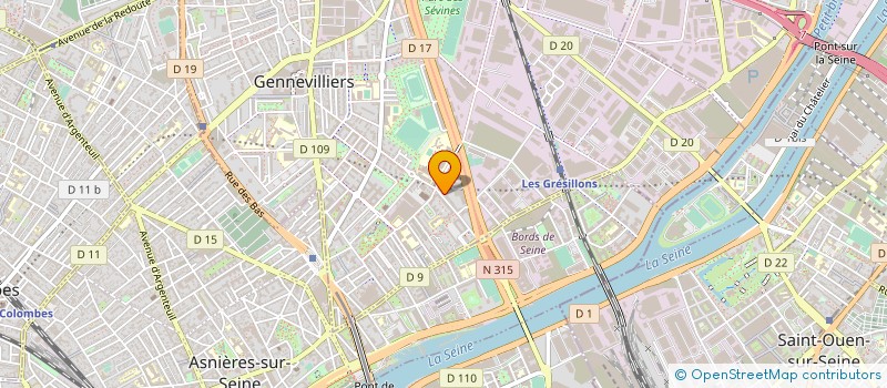 localisation de l'entreprise SOCIETE P.E.R. à GENNEVILLIERS