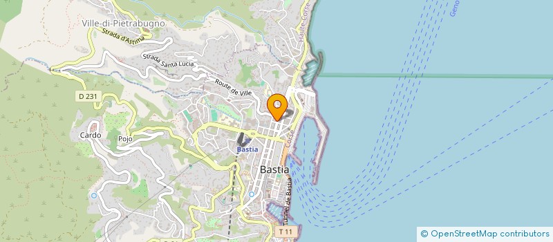 localisation de l'entreprise SOCIETE PAC à BASTIA