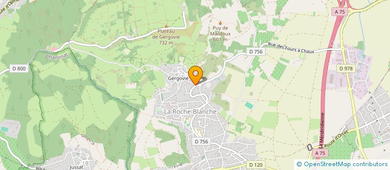 localisation de l'entreprise SOCIETE PACTE  LA ROCHE-BLANCHE