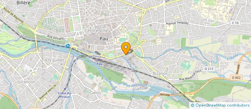 localisation de l'entreprise SOCIETE PALOISE DE LUBRIFIANTS à PAU