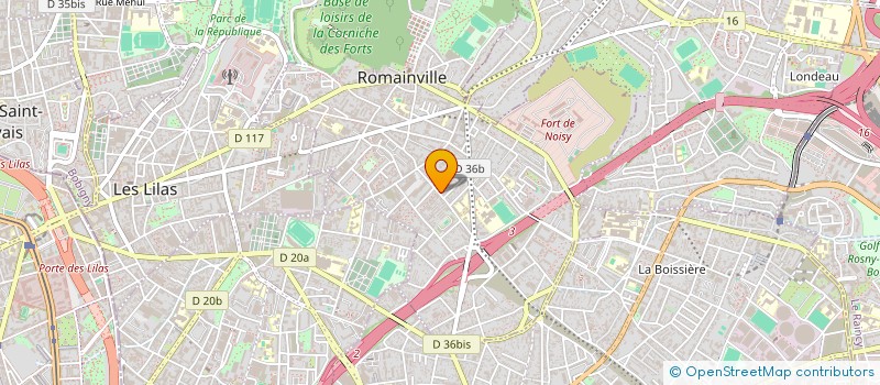 localisation de l'entreprise SOCIETE PANOTEL à ROMAINVILLE