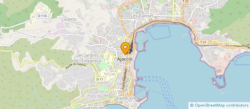 localisation de l'entreprise SOCIETE PARASUC à AJACCIO