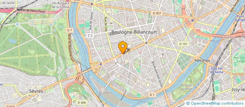 localisation de l'entreprise SOCIETE PARIS INFORMATIQUE DIRECT à BOULOGNE-BILLANCOURT