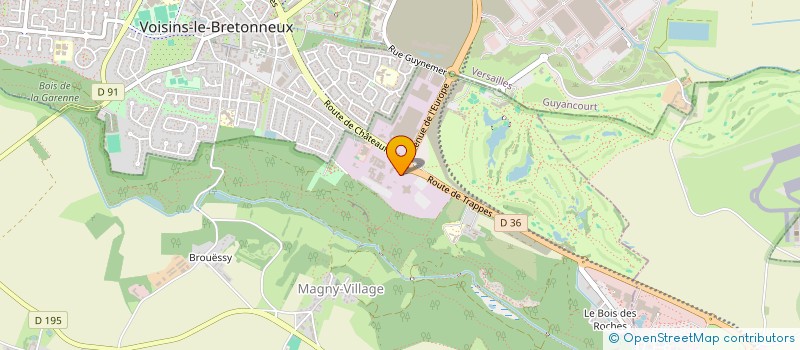 localisation de l'entreprise SOCIETE PARISIENNE DE MATERIAUX ENROBES  MAGNY-LES-HAMEAUX