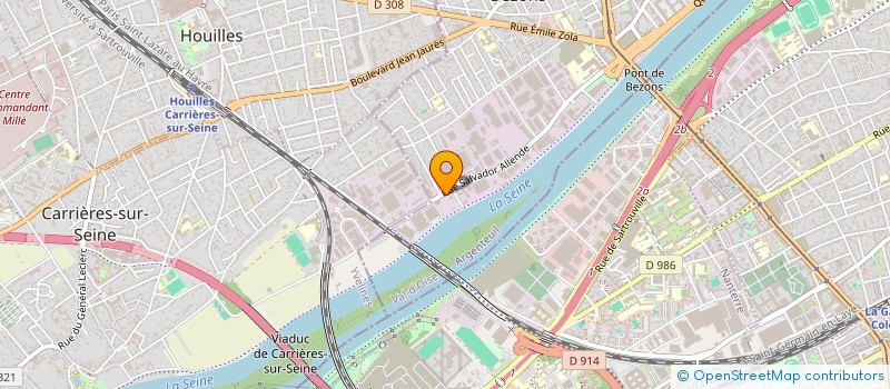 localisation de l'entreprise SOCIETE PARISIENNE DE PROTECTION à BEZONS