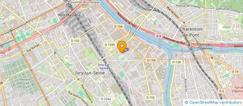 localisation de l'entreprise SOCIETE PARISIENNE ENROBAGE SPAREN à IVRY-SUR-SEINE
