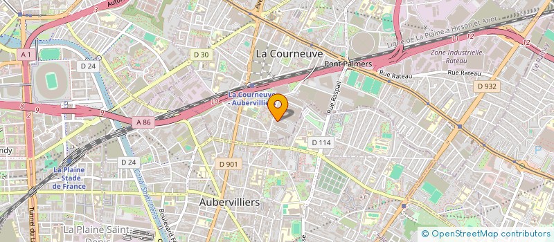 localisation de l'entreprise SOCIETE PARISIENNE LAVAGE ET REPASSAGE à LA COURNEUVE