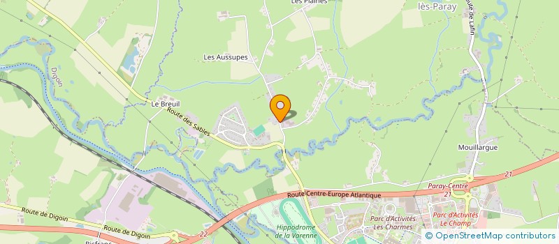 localisation de l'entreprise SOCIETE PARODIENNE D'ESPACES VERTS  PARAY-LE-MONIAL