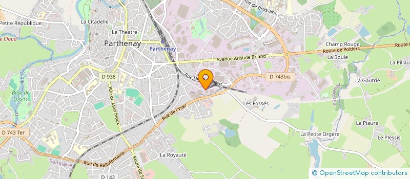 localisation de l'entreprise SOCIETE PARTHENAISIENNE DE TRANSPORTS  PARTHENAY