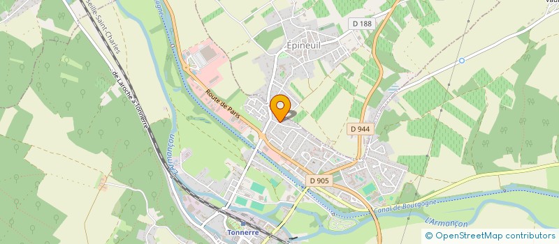 localisation de l'entreprise SOCIETE PATERNE MILLET  TONNERRE