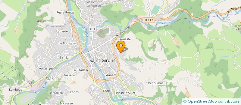 localisation de l'entreprise SOCIETE PATRICK DUPRE à SAINT-GIRONS