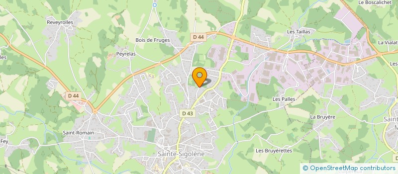 localisation de l'entreprise SOCIETE PATRIMOINE BARBIER à SAINTE-SIGOLENE