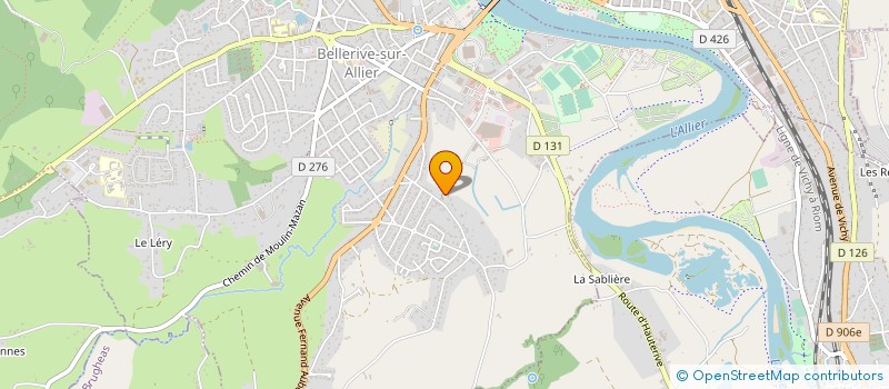 localisation de l'entreprise SOCIETE PATRIMONIALE GONINET - VOISIN à BELLERIVE-SUR-ALLIER