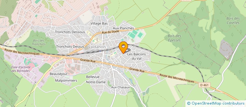 localisation de l'entreprise SOCIETE PAULET à VALDAHON
