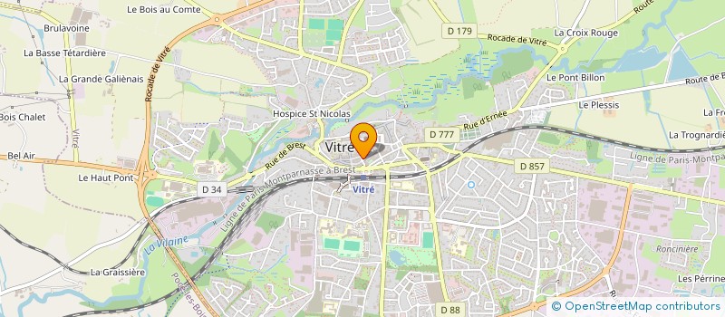 localisation de l'entreprise SOCIETE PAVIM LES PAVILLONS VITREENS à VITRE