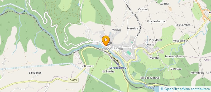 localisation de l'entreprise SOCIETE PECHE ET PISCICULTURE CANTON LAROQUEBROU à LAROQUEBROU