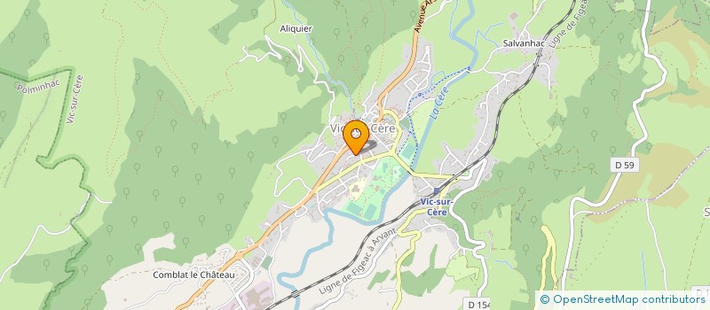 localisation de l'entreprise SOCIETE PECHEURS A LA LIGNE CANTON VIC SUR CERE à VIC-SUR-CERE