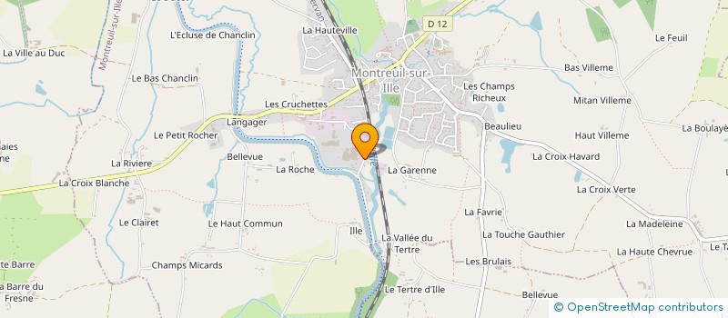 localisation de l'entreprise SOCIETE PELE & COMPAGNIE  MONTREUIL-SUR-ILLE