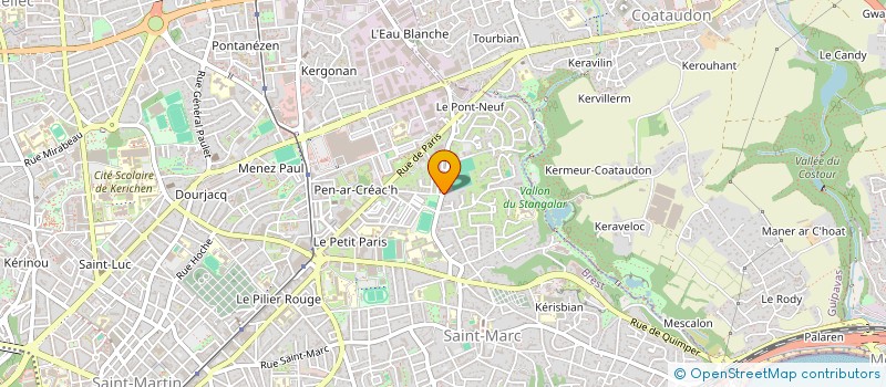 localisation de l'entreprise SOCIETE PENHELEN  BREST