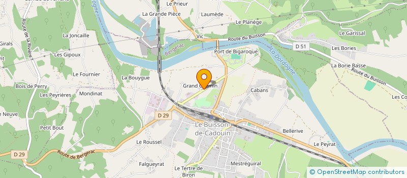 localisation de l'entreprise SOCIETE PERIGOURDINE DU BOIS à LE BUISSON-DE-CADOUIN