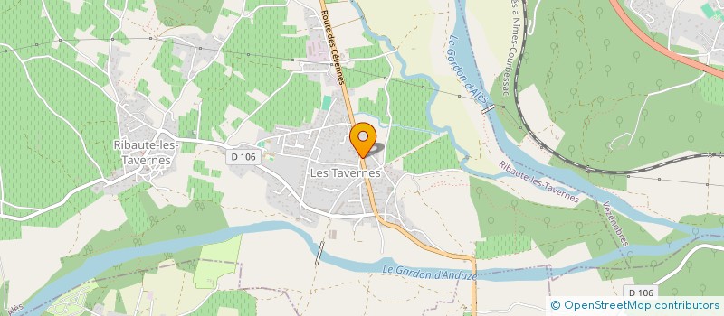 localisation de l'entreprise SOCIETE PERRIER ET FILS à RIBAUTE-LES-TAVERNES