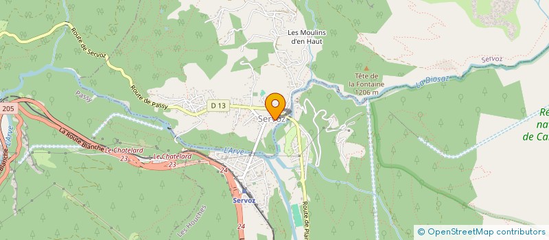 localisation de l'entreprise SOCIETE PERSPECTIVE 2000 à LES HOUCHES