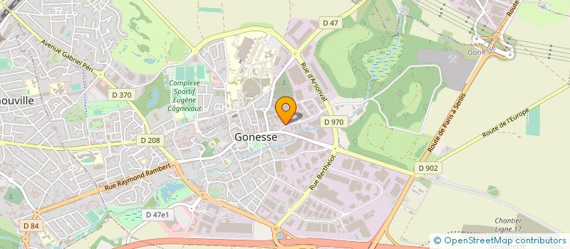 localisation de l'entreprise SOCIETE PESAGE ET APPAREILLAGE DU NORD à GONESSE