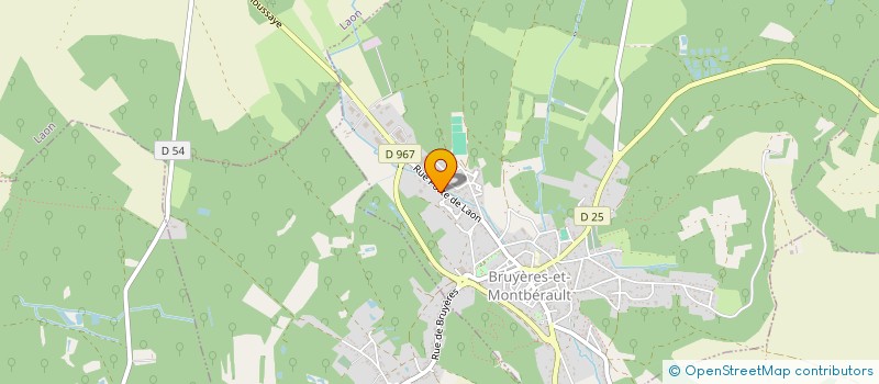 localisation de l'entreprise SOCIETE PETETIN à BRUYERES-ET-MONTBERAULT