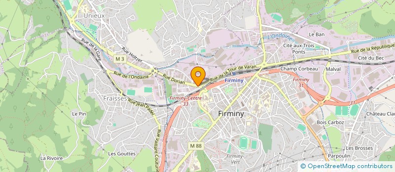 localisation de l'entreprise SOCIETE PETRA PERE & FILS à FIRMINY