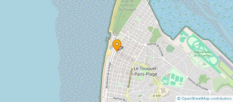 localisation de l'entreprise SOCIETE PHILIPPE BYC à LE TOUQUET-PARIS-PLAGE