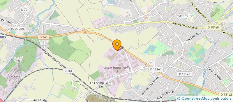 localisation de l'entreprise SOCIETE PHILIPPE DE PREFABRICATION à ANNEZIN